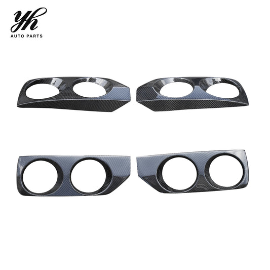 OE Style Front Bumper Fog Light Cover Trim (2 pcs) for Nissan Skyline R33 – Carbon Fiber / FRP / Glass Fiber