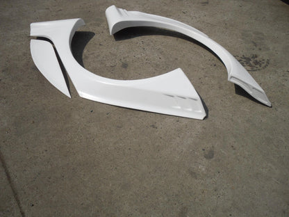 Unpainted FRP Rear Fender Flares Widebody Kit Wheel Arches 4Pcs for VW Volkswagen Golf GTI R MK5 MK6 MK7 Tuning Parts