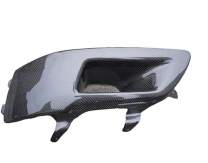For Mitsubishi Lancer Evolution EVO 10 X Vented Headlight Block Out off Panel (LHS) Black Full Set Carbon Fiber