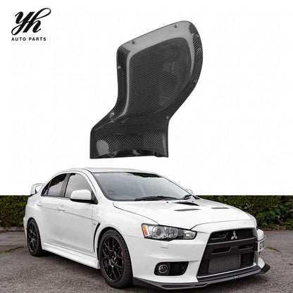 Carbon Fiber for Lancer Evolution X EVO 10 H KANSAI Style Black Air Box Intake