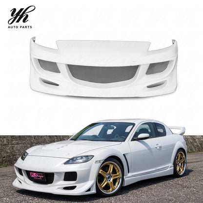 High-Quality Brand-new Benuine Fiberglass Front Bumper, Modified Auto Parts Compatible with RX-8 RX8