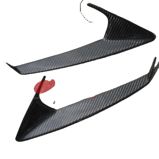 For Carbon Fiber Skyline R35 GTR Wald WD Style Front Bumper Headlight Eyebown CF