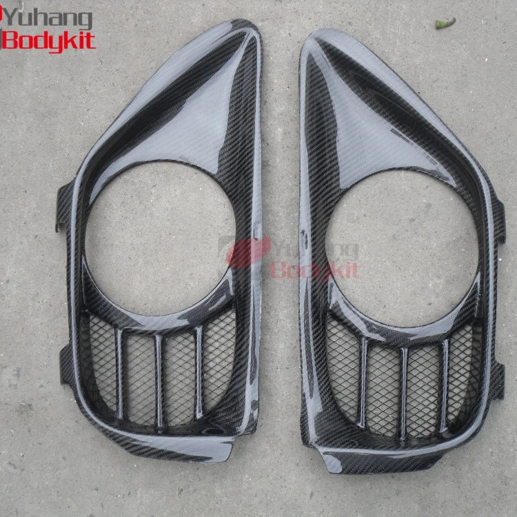 For 2008-2010 R35 GTR Carbon MCR Style Exhaust Surround Shroud Heat Shield CF 2pcs