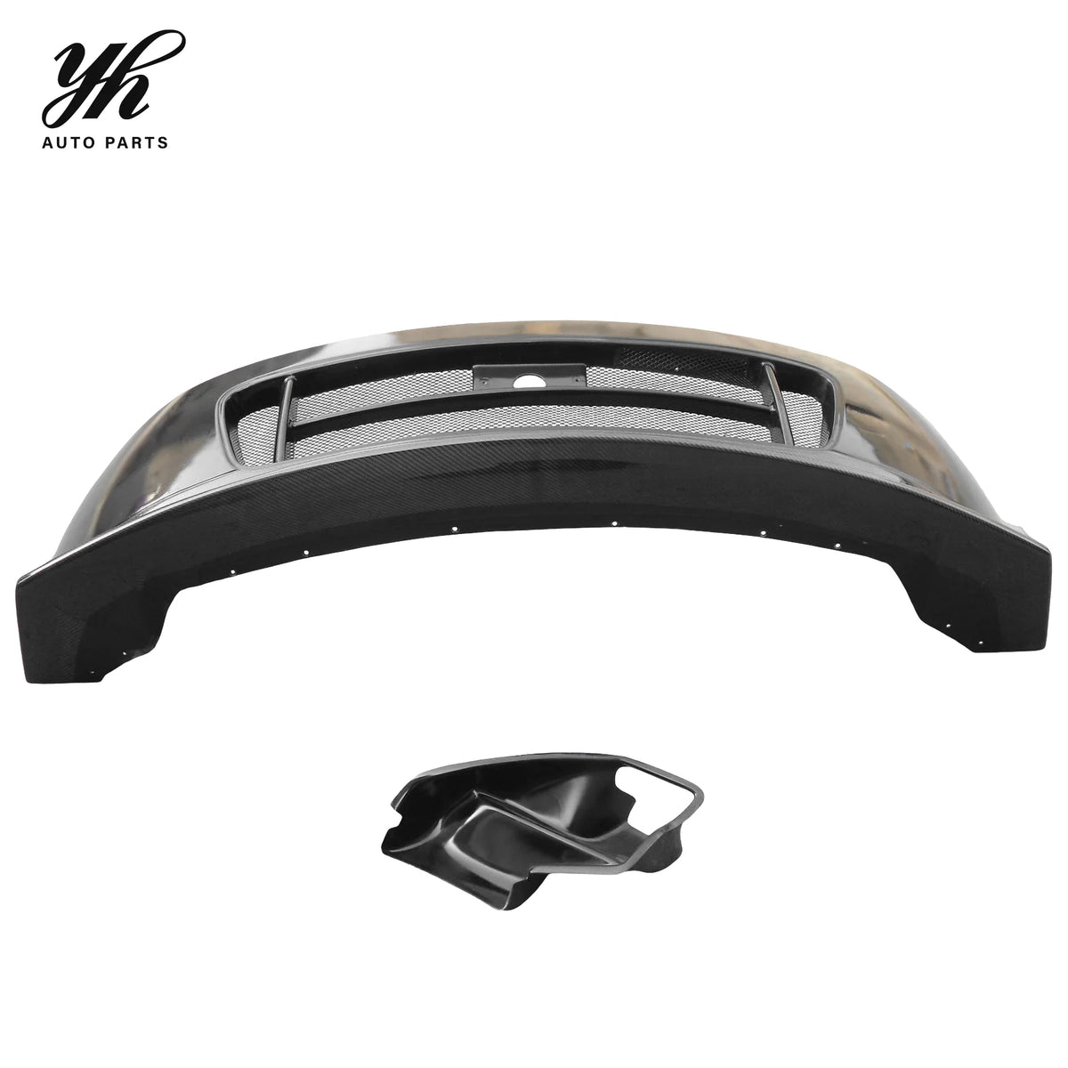 Portion Carbon Fiber Front Bumper With Canard Duct Fit for 2002-2008 350Z Nismo NI Version 2 Style