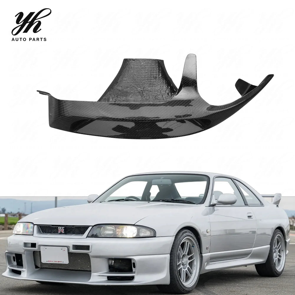 Left Driver Side Black High Quality Carbon Fiber Step Bar for 1993-1998 for Skyline R33 GTR GTS