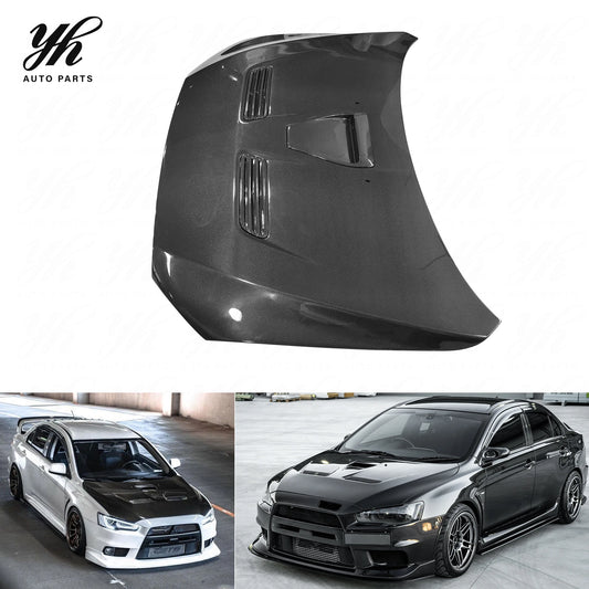 Carbon Fiber Evolution X EVO 10 OEM Hood Bonnet CF