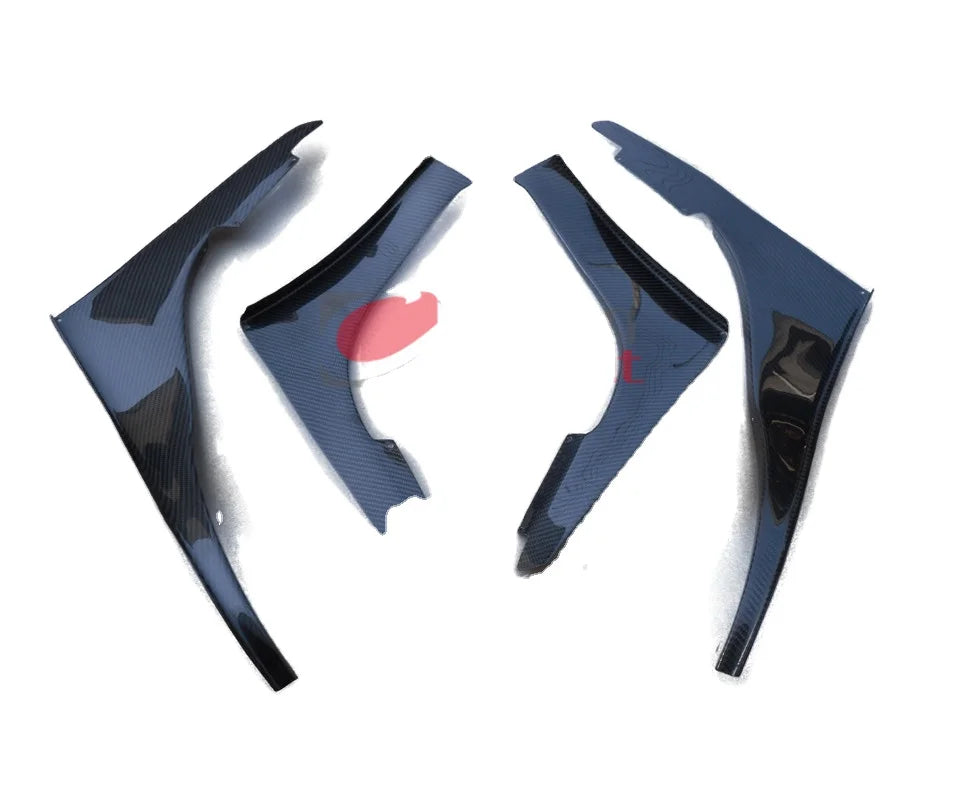 CF Front Bumper TBO Design Canard Splitter Valance (4 Pcs) Fit for Carbon Fiber Skyline R32 GTR OEM