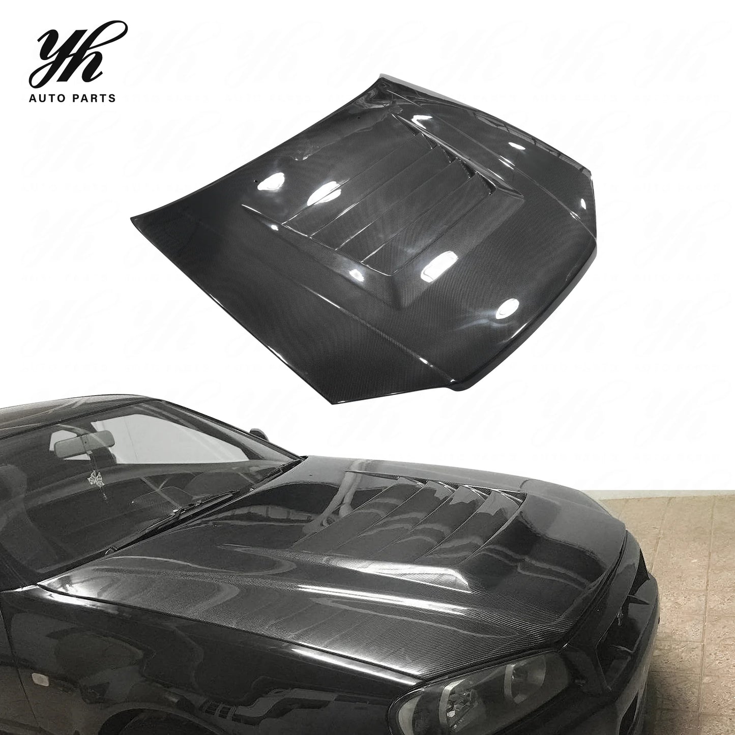 Carbon Fiber Engine Hood for Skyline R34 GTT