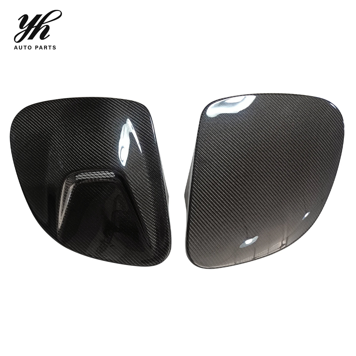 Fiberglass Front Headlamp Lid Cover with NACA Intake Duct FRP for Mazda RX7 FD3S Race Performance Upgrades 2PCS