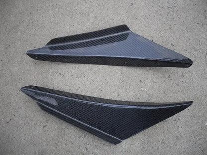 For Evolution 8 OEM Style Carbon Fiber Front Bumper Canard 2pcs