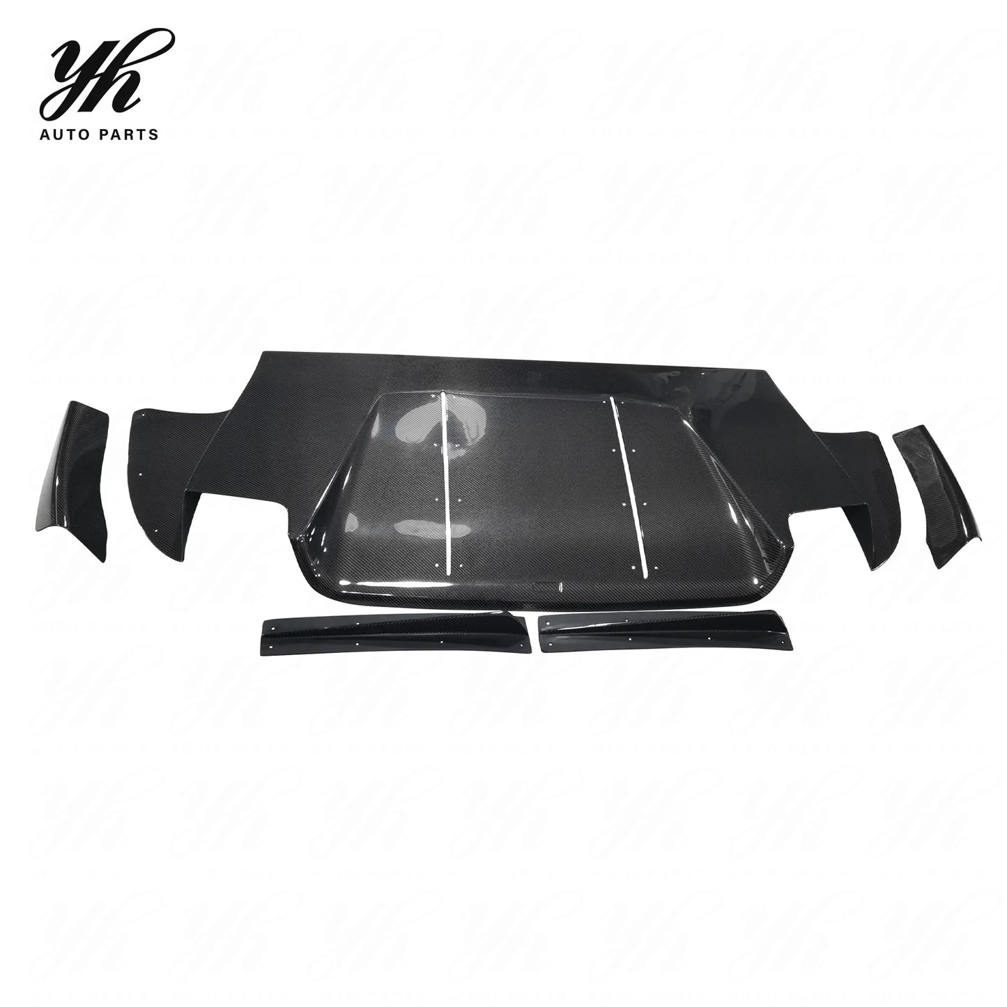 Yuhang EVO 9 Carbon Fiber Rear Diffuser for Mitsubishi Lancer 1985-1989 High Quality 100% Fitment Easy Installation
