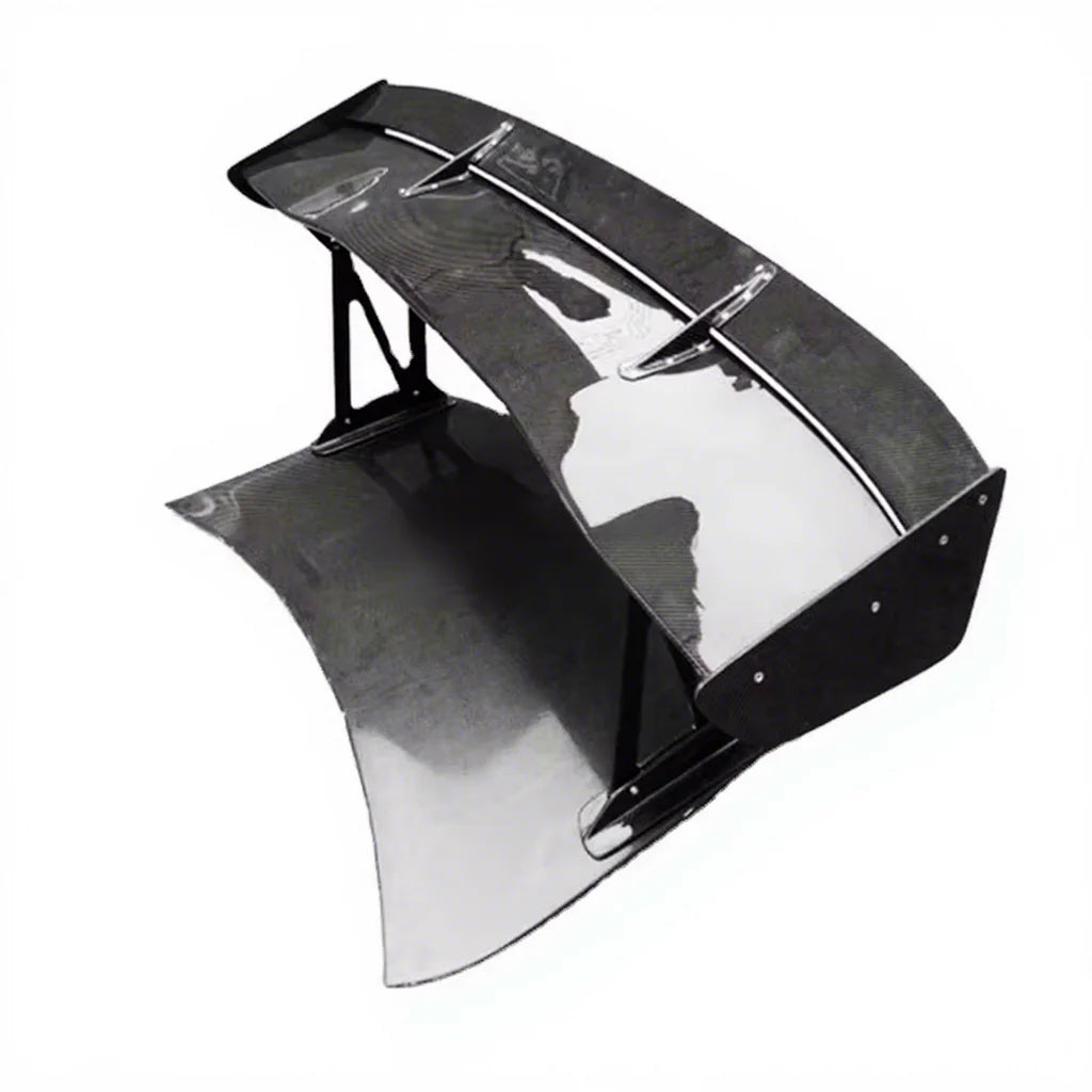 Carbon Fiber R35 1700mm Type-5 GT Rear Wing with Single Deck (Aluminium Stands 21cm/29cm/39cm Options)