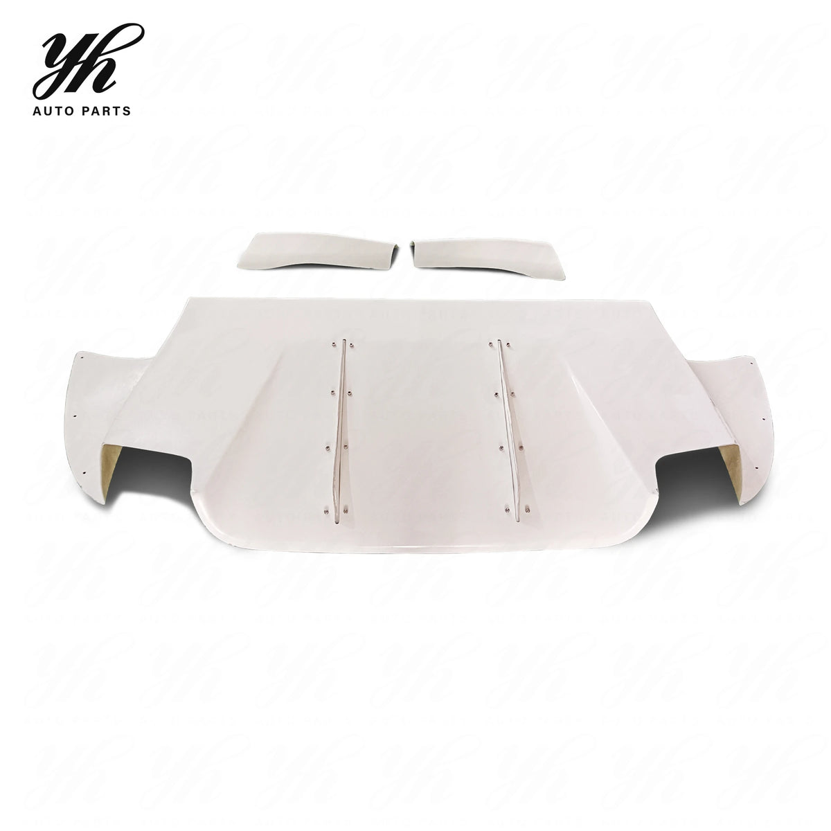 5PCS Voltex Style Carbon Fiber Rear Diffuser with Fitting Kits for Mitsubishi Lancer Evolution EVO 9 IX CT9A Bodykit