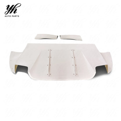 5PCS Voltex Style Carbon Fiber Rear Diffuser with Fitting Kits for Mitsubishi Lancer Evolution EVO 9 IX CT9A Bodykit