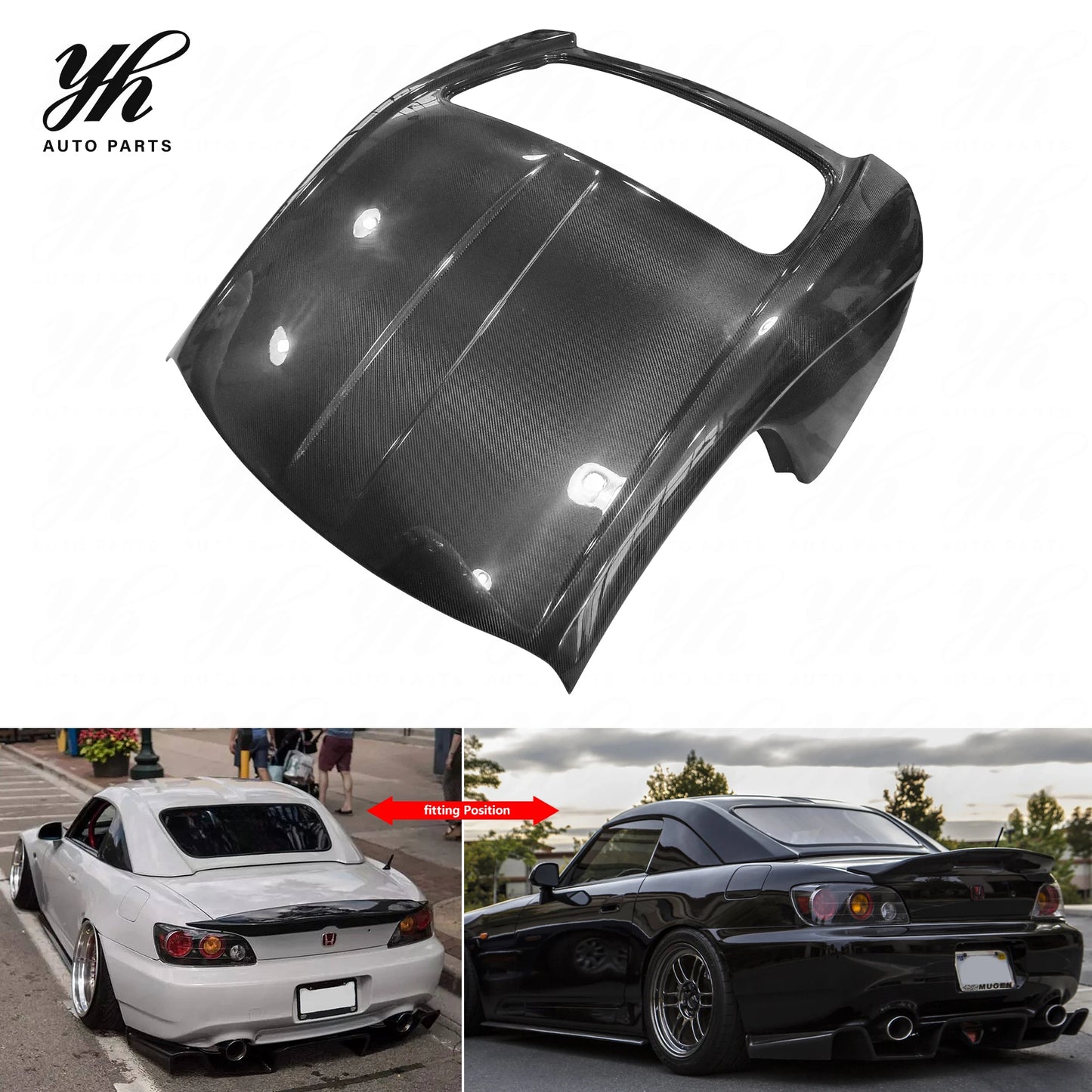 Yuhang for S2000 AP OE Type High Quality Glossy Carbon Fiber Hardtop Body Upgrade