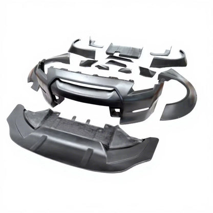 YH Glass Fiber 08-14 Skyline R35 GTR DBA CBA LB Ver.1 Style Complete Black Bodykit FRP