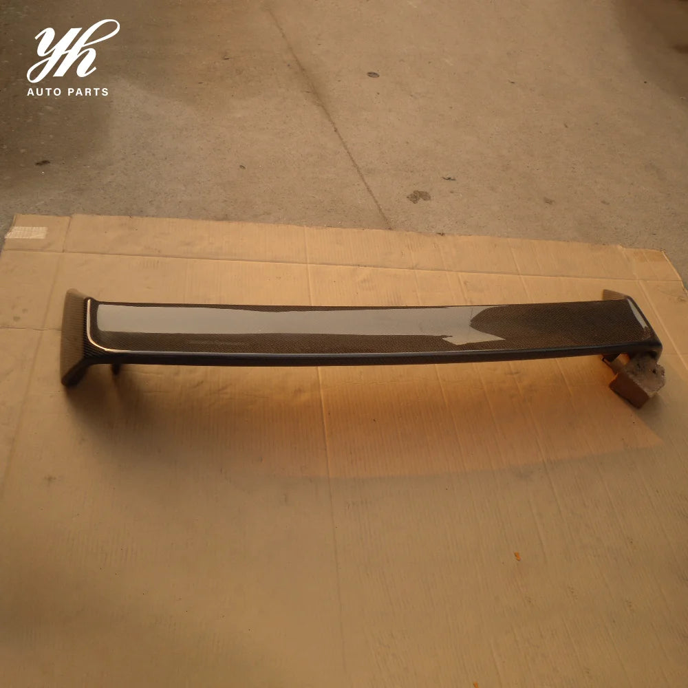 Black Rear Spoiler Carbon Fiber with 3k Twill Weave for 1989-1994 R32 GTR GTS OEM Style Perfect Fit