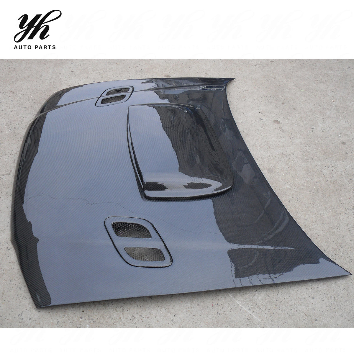 CF Bonnet Hood with Vents for Carbon Fiber 1998-2000 Impreza WRX 6th GC8 STI
