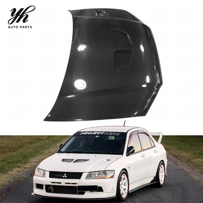 FOR Evolution EVO 7 Carbon Fiber OEM Hood Bonnet-High Gloss Finish Mitsubishi Lancer 1991 Easy Installation