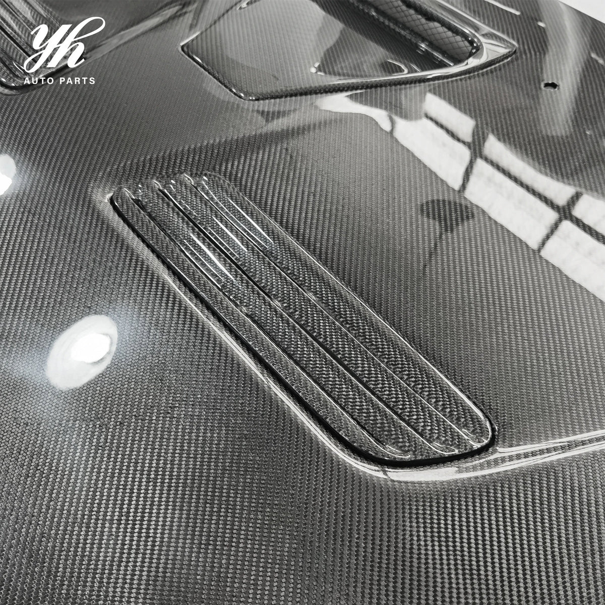 OEM Replacement Carbon Fiber Hood Bonnet CF Body Parts for 2008-2012 Lancer Evolution EVO 10 X