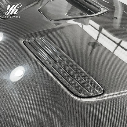 OEM Replacement Carbon Fiber Hood Bonnet CF Body Parts for 2008-2012 Lancer Evolution EVO 10 X