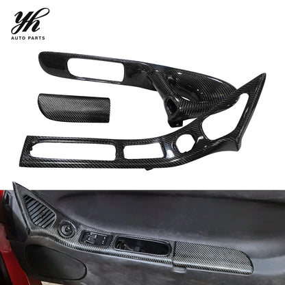 Hot Sell Carbon Fiber CF Bodykit for 1992-1997 RX7 FD3S RHD Inner Door Handle Replacement Left and Right Sides