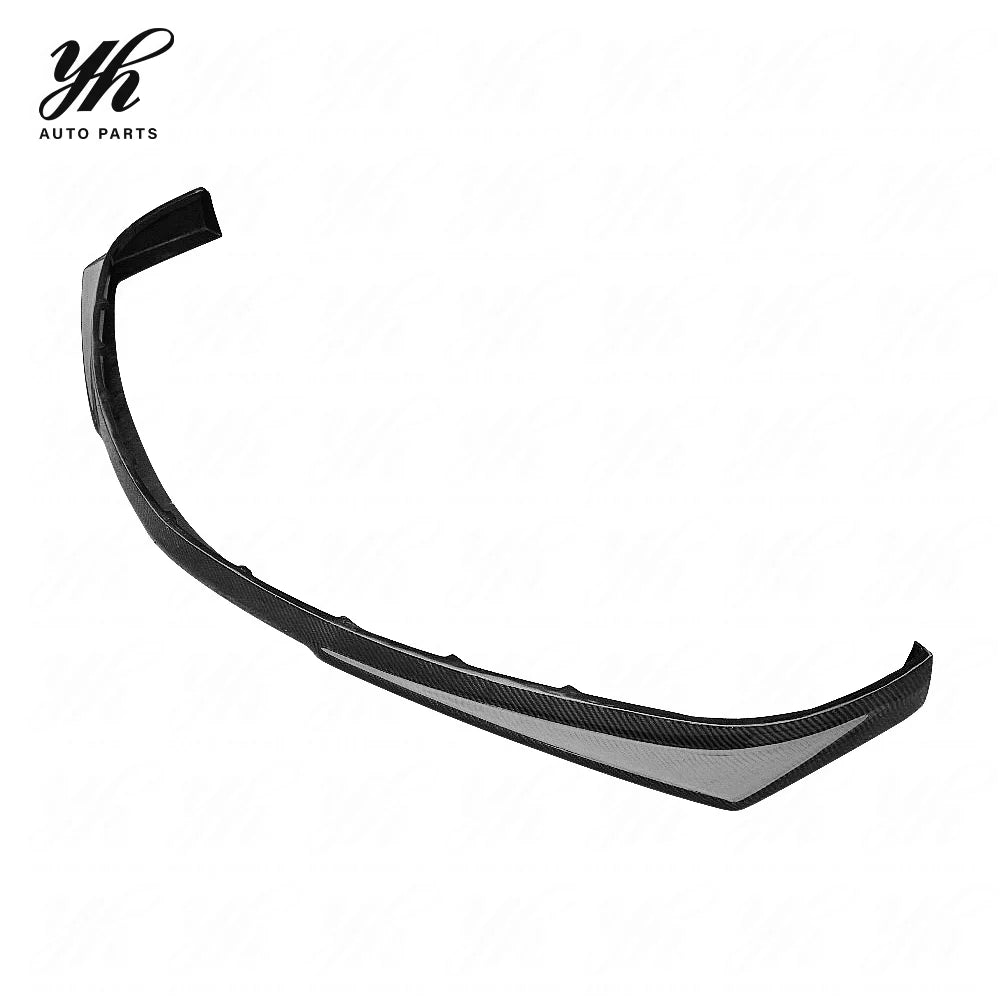 Black Carbon Fiber Front Lip Splitter Valance CF with High Gloss Finish for YH 03-05 Lancer Evolution EVO 8 Ralliart