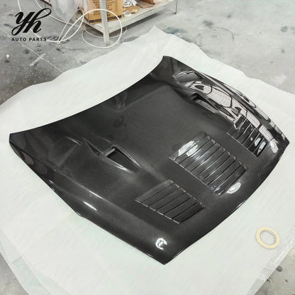 Car Carbon Fiber Hood Bonnet CF Fit for 2008-2014 Skyline R35 GTR GT-R CBA DBA GTII Style
