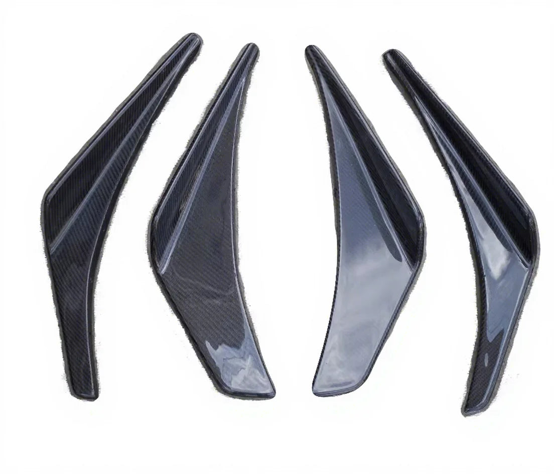 Glass Fiber OEM Front Bumper 4pcs Splitter Canard for Evolution Evo 7 FRP