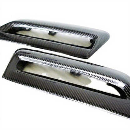 Chargespeed CF Carbon Fiber Bonnet Hood Scoop Vents 2008-2012 Lancer Evolution X EVO 10 CS Style Car Styling Body Parts