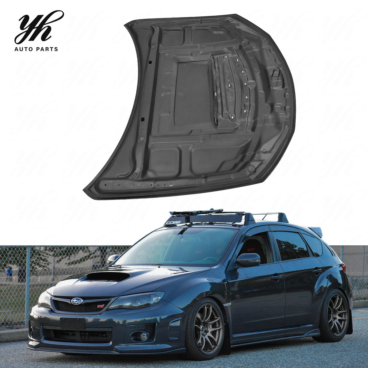 Carbon Fiber OEM Hood Bonnet for CF Impreza Hatchback GRB WRX 10th STI Style
