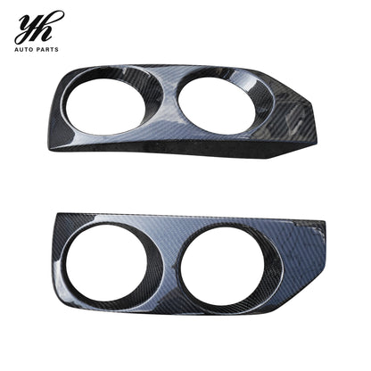 FRP OE Style Front Bumper Foglight Cover Trim Canard for Nissan Skyline R33 GTS GTR Spec2 Exterior Upgrades 2PCS