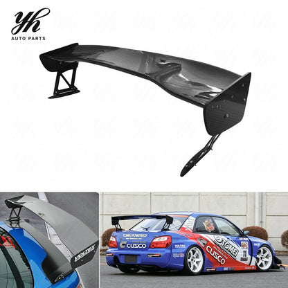 Yuhang GT Impreza GD WRX 7 8 9 GT 2002-2007 Carbon Fiber Rear Spoiler Wing Single Deck Black Subaru
