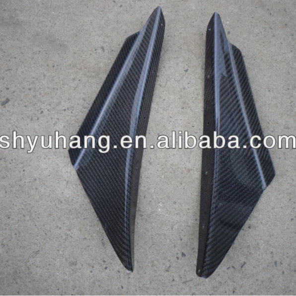 For Evolution 8 OEM Style Carbon Fiber Front Bumper Canard 2pcs