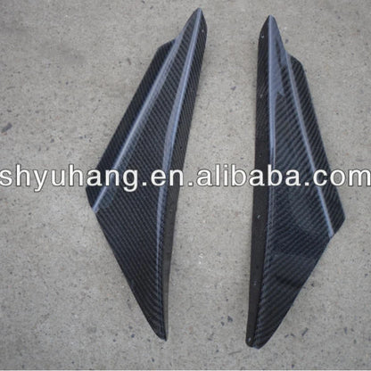 For Evolution 8 OEM Style Carbon Fiber Front Bumper Canard 2pcs