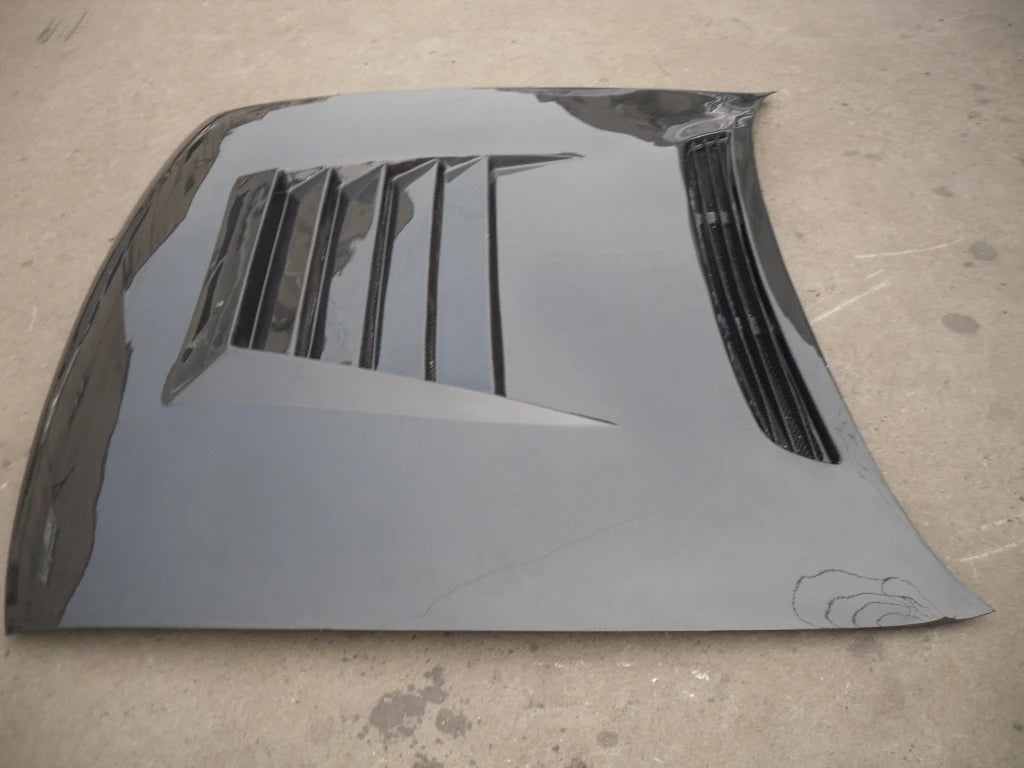 A31 DMAX New Front Hood Carbon Fiber 3K Twill Weave Black