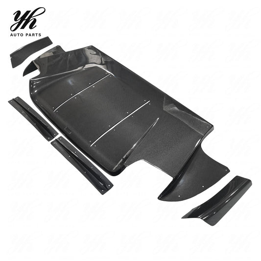 Yuhang EVO 9 Carbon Fiber Rear Diffuser for Mitsubishi Lancer 1985-1989 High Quality 100% Fitment Easy Installation