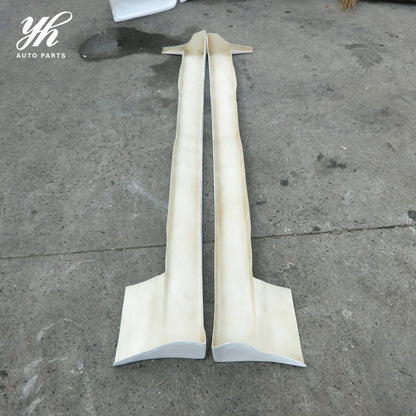 White Fiber Glass FRP Anti-Collision Strip Side Skirts for Nissan Skyline R33 BN-Sports 1998-1999