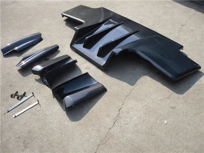 For R32 GTR Top Secret Rear Diffuser with Metal Fitting Accessories(3pcs)