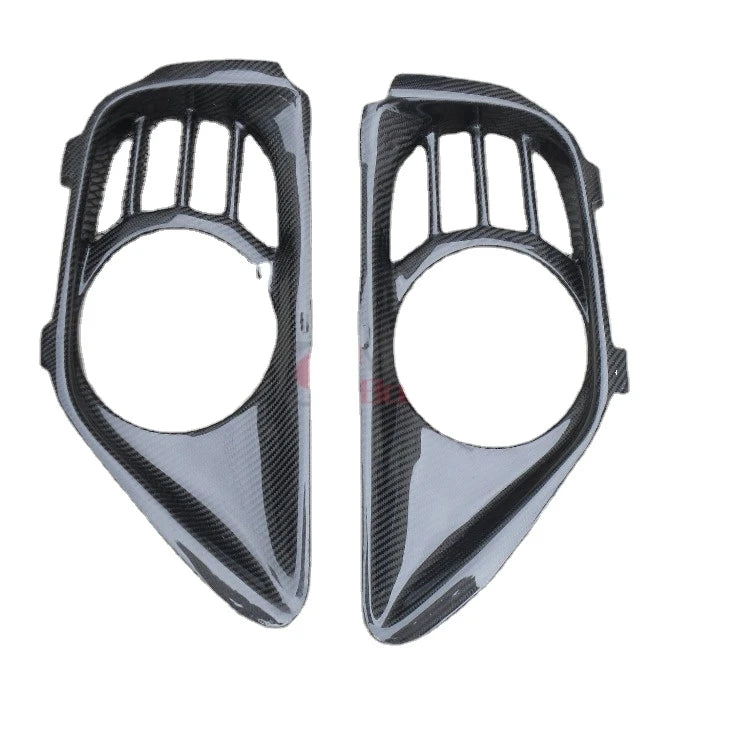 For 2008-2010 R35 GTR Carbon MCR Style Exhaust Surround Shroud Heat Shield CF 2pcs