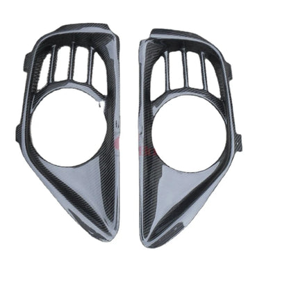 For 2008-2010 R35 GTR Carbon MCR Style Exhaust Surround Shroud Heat Shield CF 2pcs