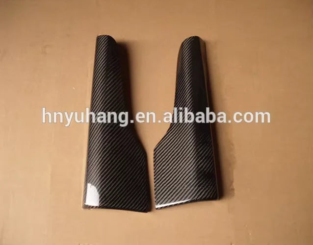 For  Evolution EVO 7 8 9 Side Skirt Add on Spat Cover (Pair) CF Carbon Fiber Car Mudguards