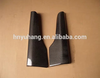 For  Evolution EVO 7 8 9 Side Skirt Add on Spat Cover (Pair) CF Carbon Fiber Car Mudguards