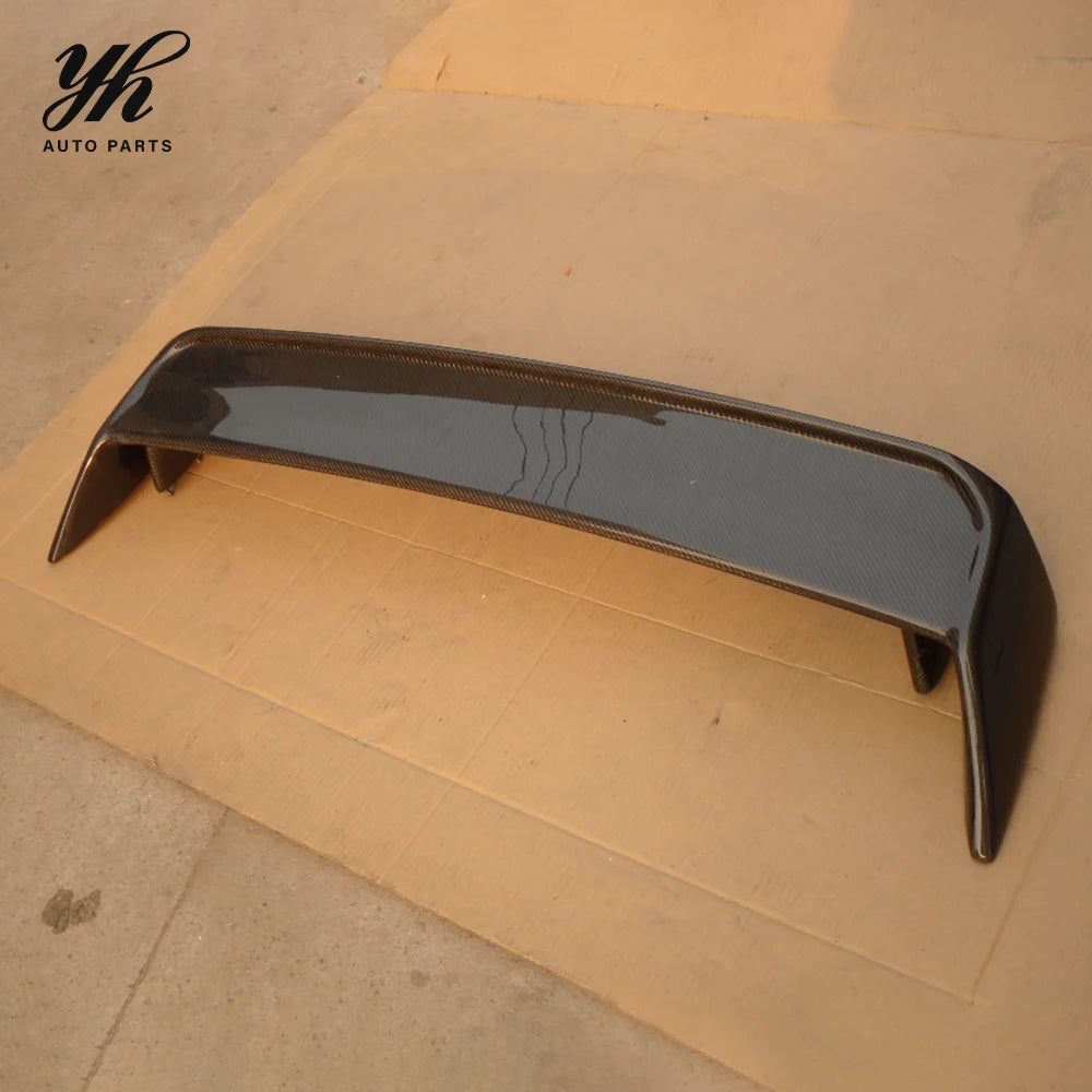 Black Rear Spoiler Carbon Fiber with 3k Twill Weave for 1989-1994 R32 GTR GTS OEM Style Perfect Fit