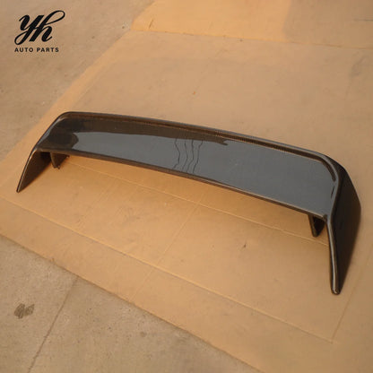 Black Rear Spoiler Carbon Fiber with 3k Twill Weave for 1989-1994 R32 GTR GTS OEM Style Perfect Fit