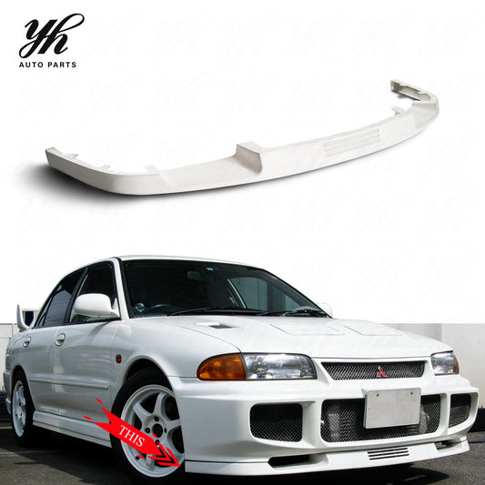 YH Glass Fiber OEM Style Front Lip Splitter White Fit for CF 1993-1996 Evolution EVO 1-3