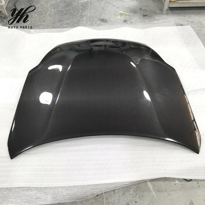 High Gloss Black Carbon Fiber Engine Hood Radiator Bonnet Cover for Nissan 350Z Z33 Fairlady Z 2003-2009 Upgrades