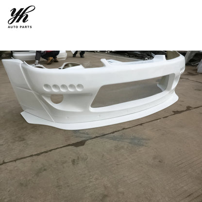 White Glass Fiber RB Style Front Bumper Lip Widebody Aero Kit for 1999-2002 Nissan Silvia S15 Exterior Upgrades