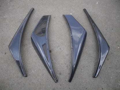 For EVOLUTION 7 8 9  Carbon Fiber Front Bumper Canard 4 Pcs