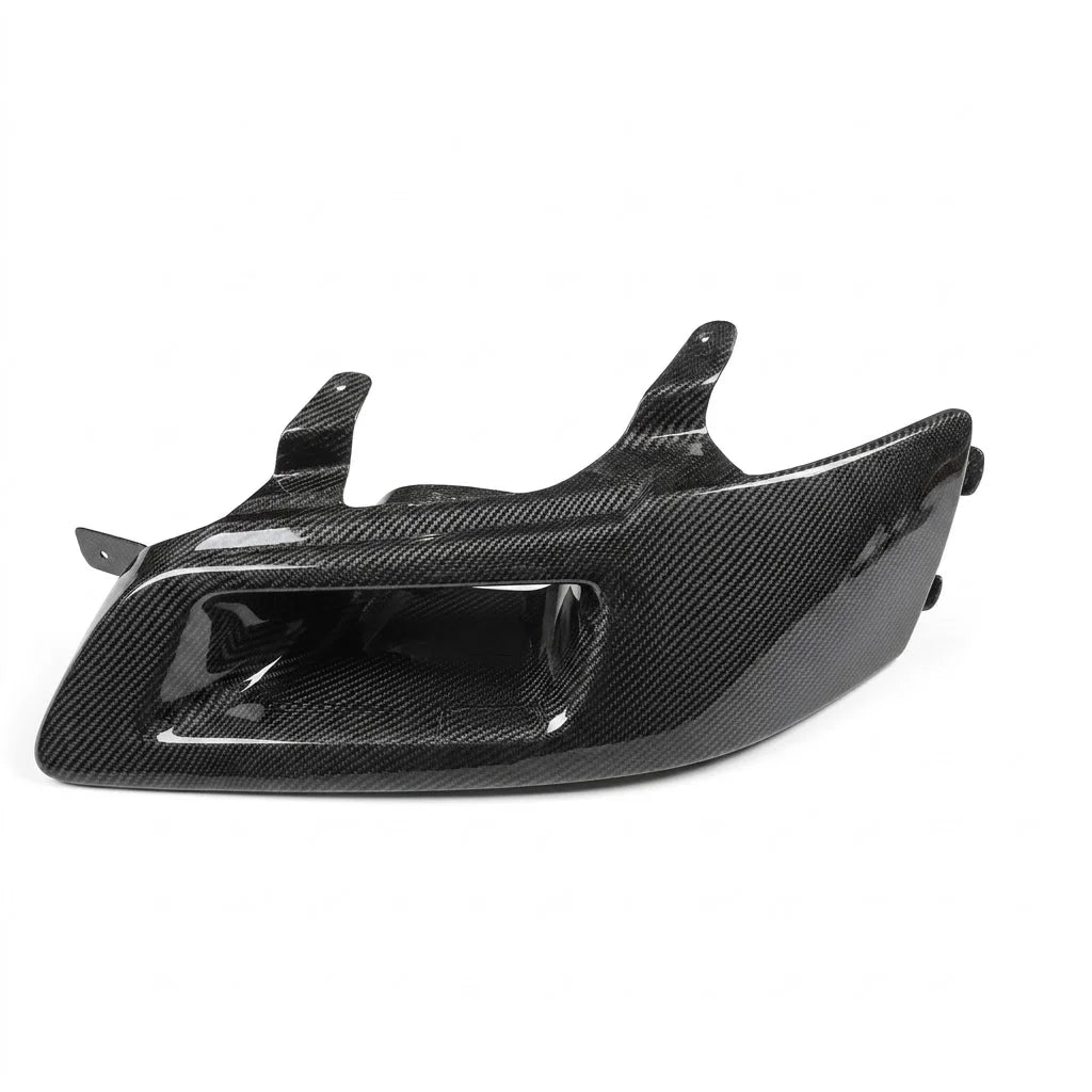 3K Twill Carbon Fiber LHS Headlight Air Intake Duct Replacement for Mitsubishi Lancer Evolution EVO 7 8 9 CT9A Tuning